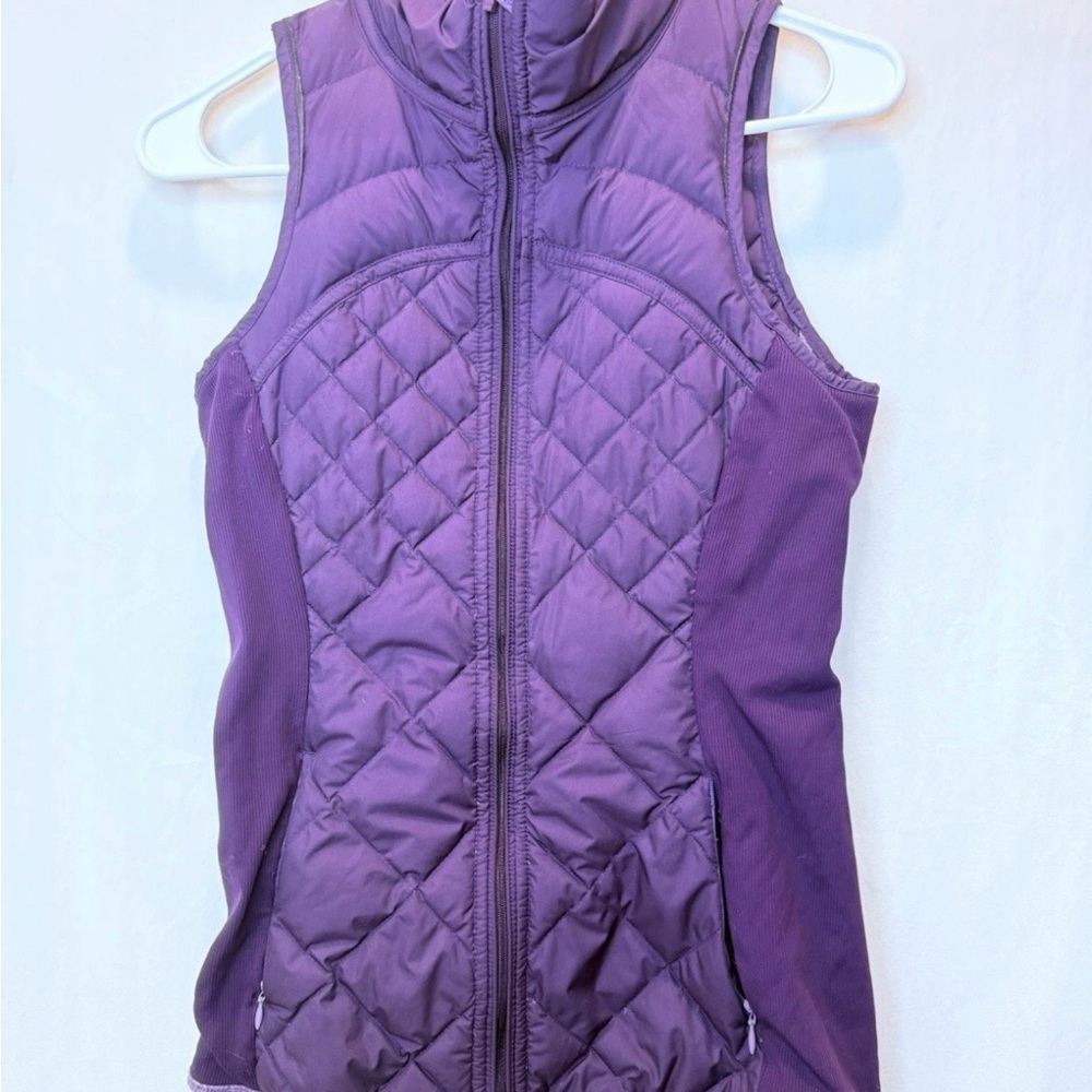 Lululemon Athletica Fluff Off Purple Quilted Vest